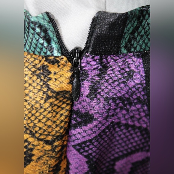 DELFI Collective Womens Multicolored Colorblock Snake Clara RARE Skirt Size XS - Picture 7 of 9